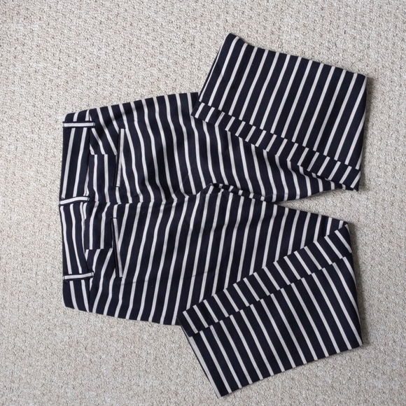 Loft Petite Marissa Riviera Pant, 0P, black and white stripe - Picture 7 of 7